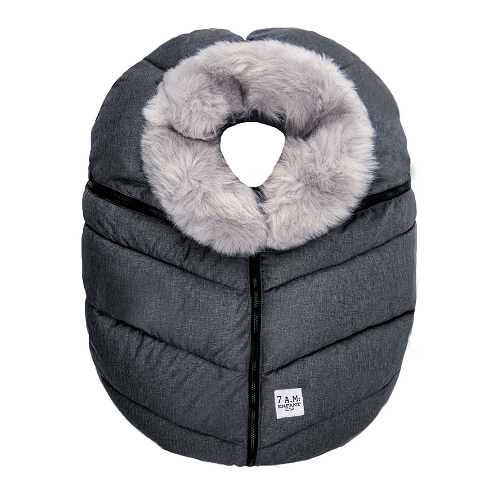 7 A.M. Enfant Cozy Grey Car Seat Cocoon